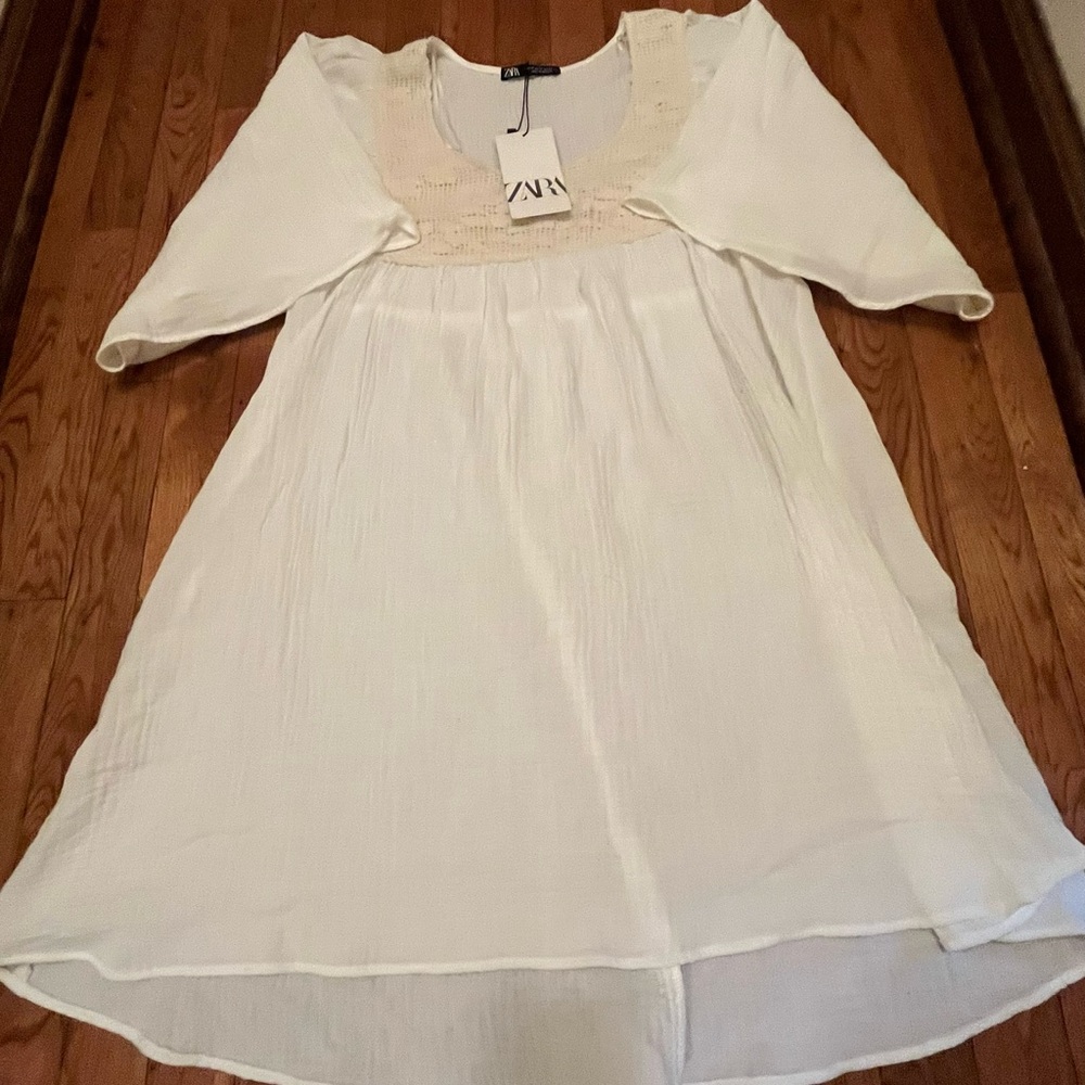 Zara Cream Midi Dress